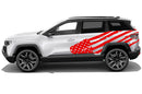 USA flag side graphics decals for Jeep Compass