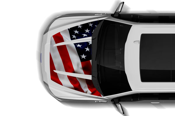 USA flag print hood graphics decals for Ford F150 2015-2020