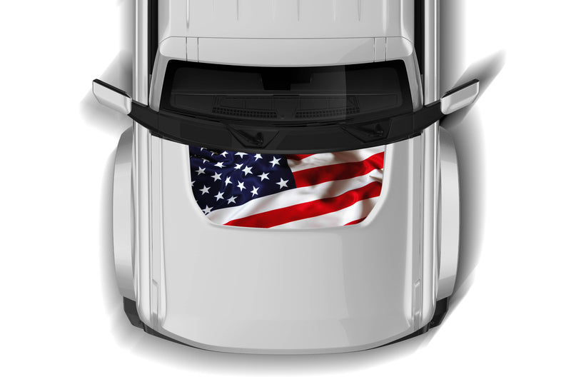 USA flag print hood graphics decals for Ford Bronco