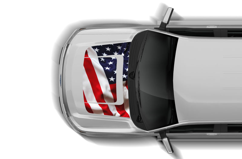 USA flag print hood graphics decals for Ford F150 2009-2014