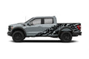 USA flag shredded side graphics decals for Ford F150 Raptor