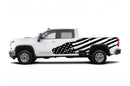 USA flag graphics decals for Chevrolet Silverado 2500HD