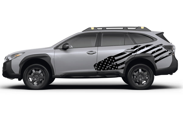 USA flag side graphics decals for Subaru Outback