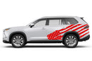 USA flag side graphics compatible with Toyota Highlander