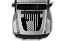 USA flag style graphics hood decals for Jeep Gladiator JT