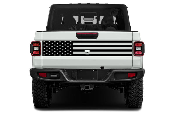 USA flag style tailgate graphics decals for Jeep Gladiator JT 