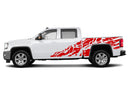 USA flag shredded side graphics decals for GMC Sierra 2014-2018