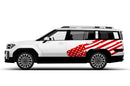 USA flag side graphics decals for Hyundai Santa Fe