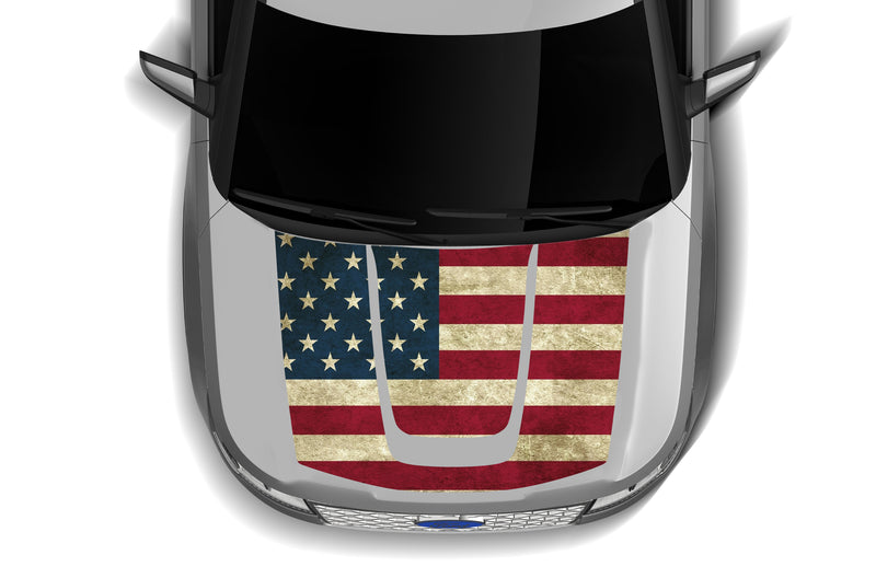 USA flag print hood graphics decals for Ford Explorer 2013-2015