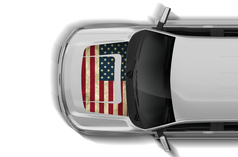 USA flag print hood graphics decals for Ford F150 2009-2014