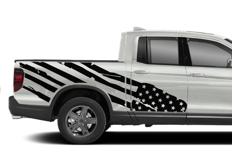 USA flag side graphics decals for Honda Ridgeline