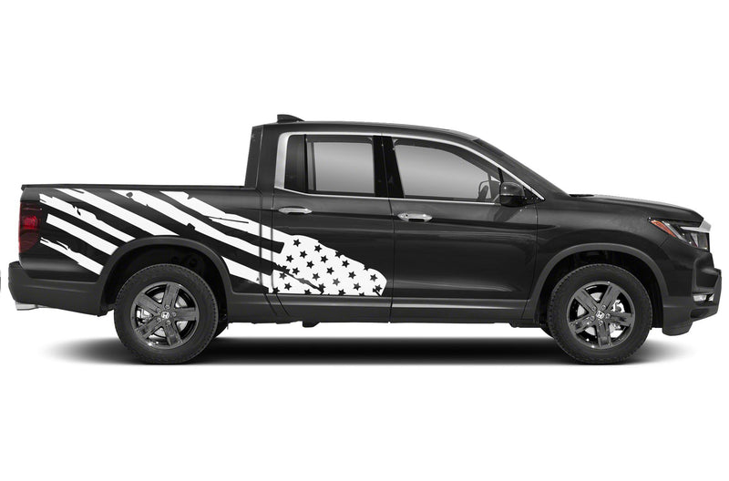 USA flag side graphics decals for Honda Ridgeline