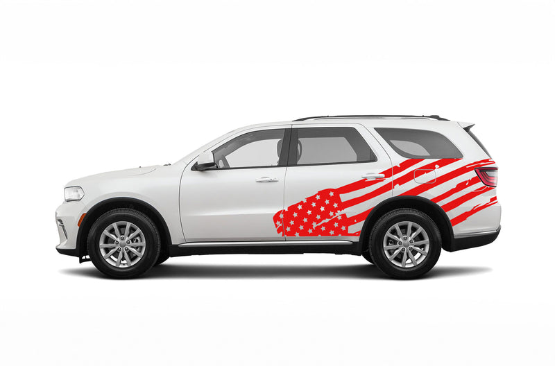 USA flag side graphics decals for Dodge Durango