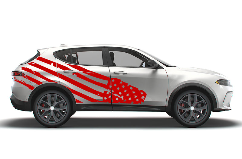 USA flag side graphics decals for Dodge Hornet