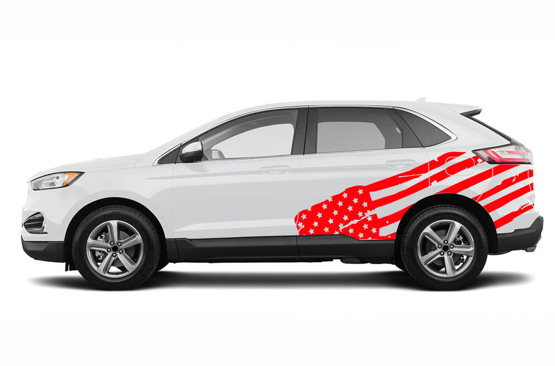 USA flag side decals graphics decals for Ford Edge