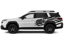 US flag decals side graphics compatible with Subaru Outback