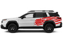 US flag decals side graphics compatible with Subaru Outback