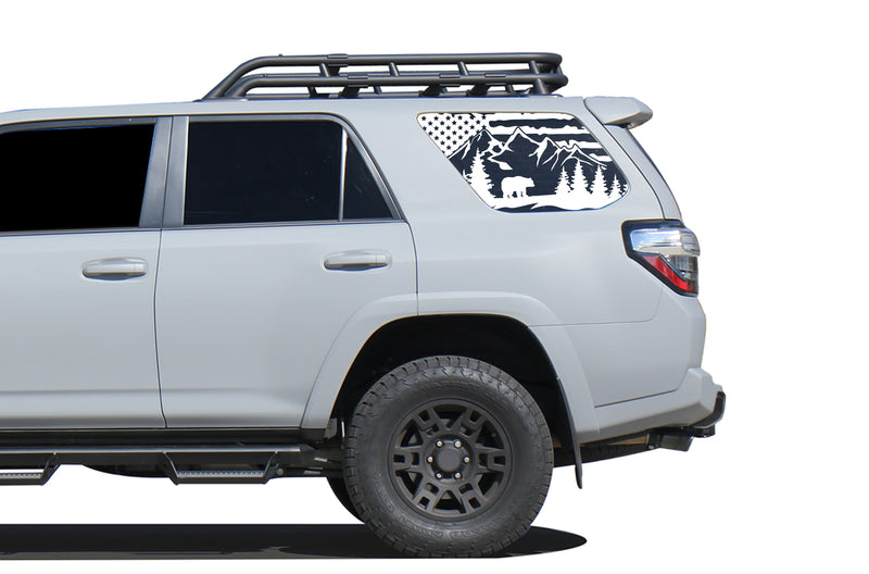 US mountain for quarter windows decals compatible with Toyota 4Runner