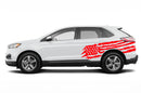 US flag side decals graphics decals for Ford Edge