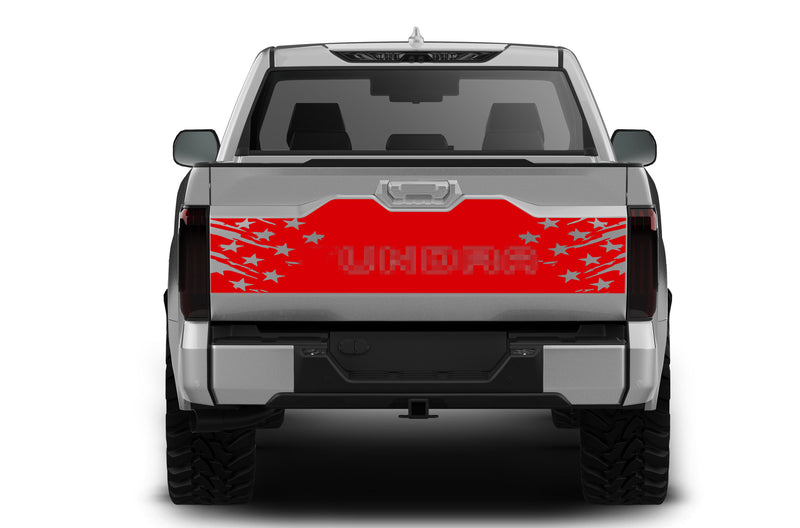 US flag tailgate graphics decals for Toyota Tundra