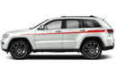 Upper door stripes decal compatible with Jeep Grand Cherokee 2011-2021