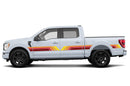 Retro V-style racing side stripes graphics compatible with Ford F150