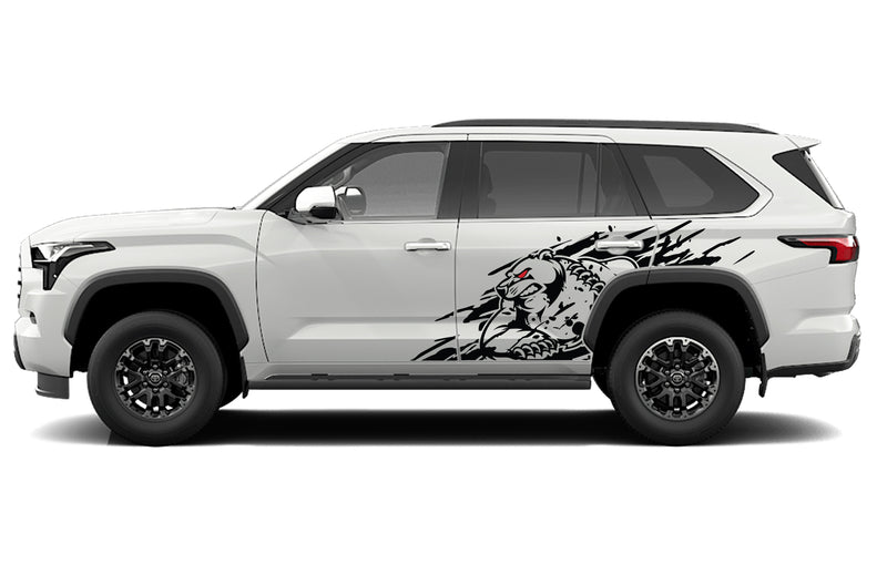 Wild bear side graphics vinyl decals for Toyota Sequoia