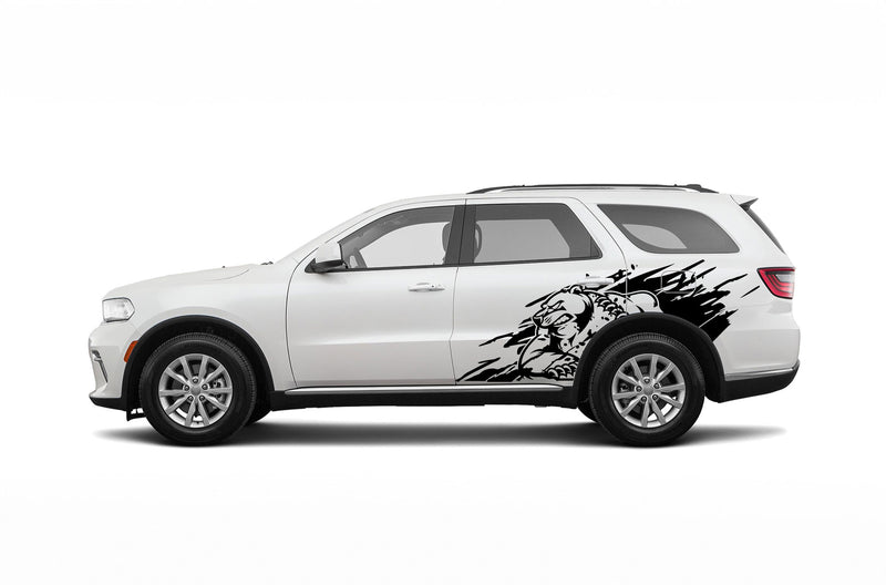 Wild bear side graphics decals for Dodge Durango