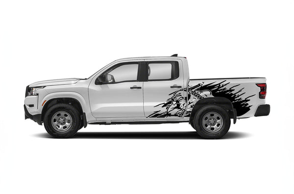 Wild bear door side graphics decals for Nissan Frontier