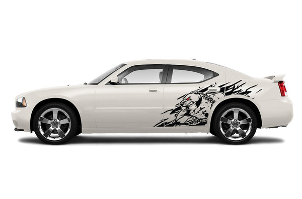 Wild bear side graphics decals for Dodge Charger 2006-2010