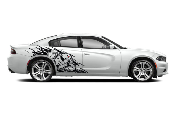 Wild bear side graphics decals for Dodge Charger