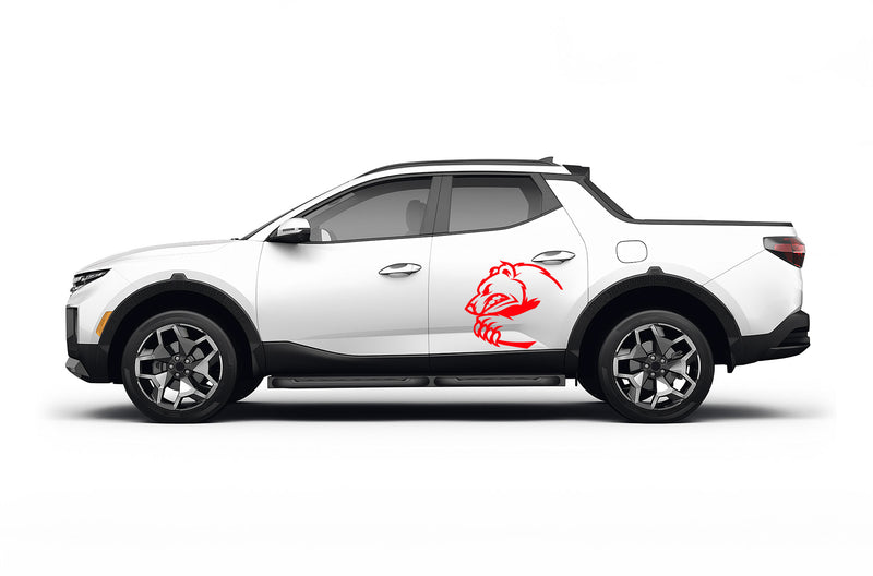 Wild bear side graphics decals for Hyundai Santa Cruz