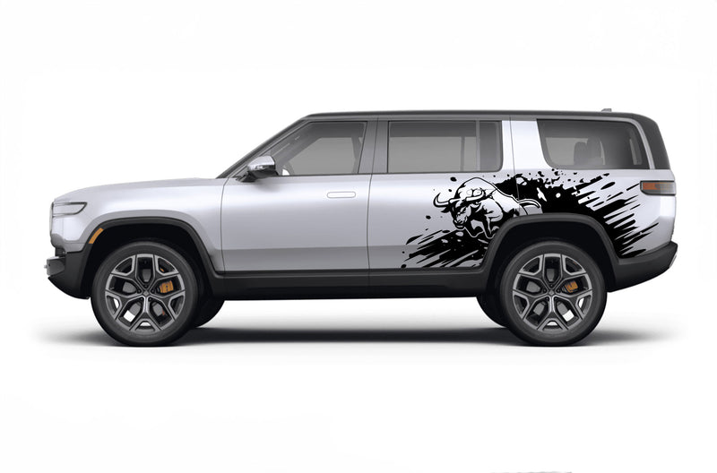 Wild bull door side graphics decals for Rivian R1S