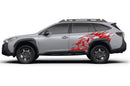 Wild bear side graphics decals for Subaru Outback