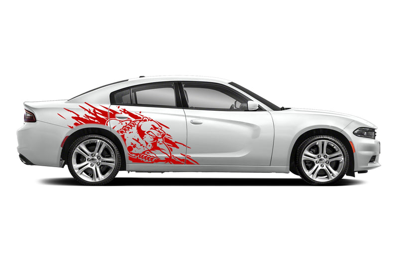 Wild bear side graphics decals for Dodge Charger