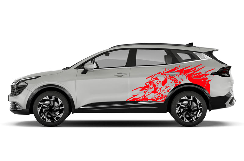 Wild bear splash side graphics decals for Kia Sportage