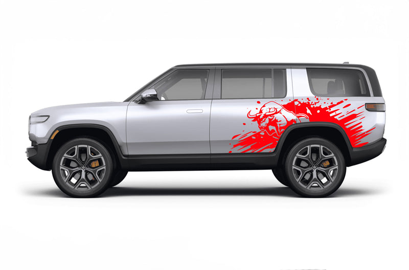 Wild bull door side graphics decals for Rivian R1S