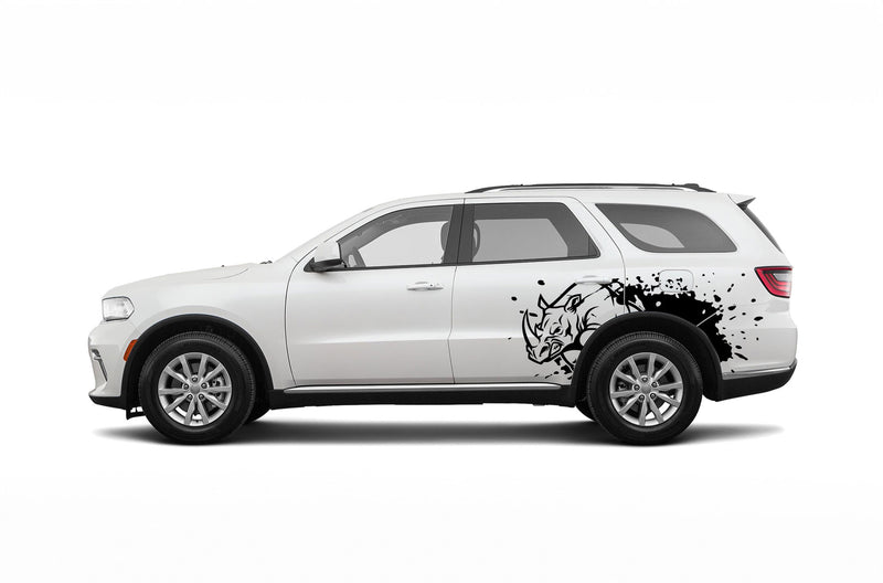 Wild rhino splash side graphics decals for Dodge Durango