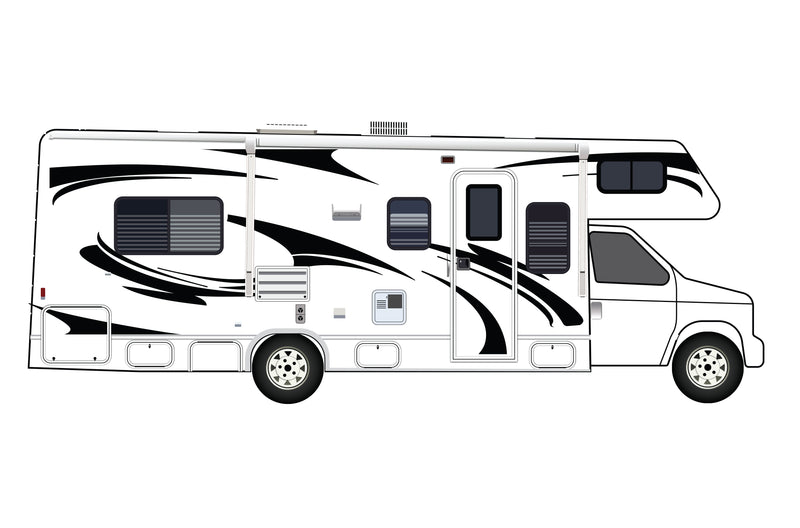 Replacement graphics decals for RVs Motorhome Class C (kit RG15006)