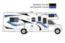 Replacement graphics decals for RVs Motorhome Class C (kit RG15006)