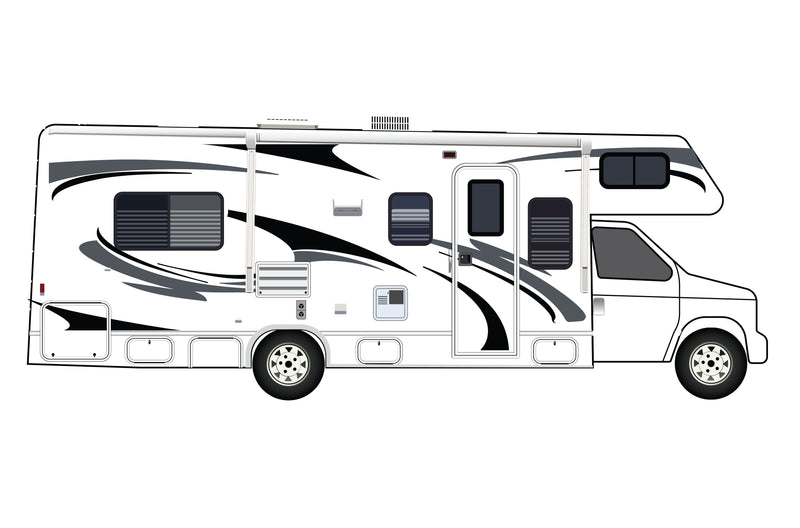 Replacement graphics decals for RVs Motorhome Class C (kit RG15006)