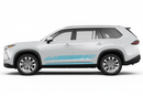 Mountain stripes lower graphics decals compatible with Toyota Highlander