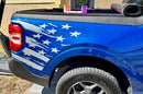 Flag side bed decals graphics compatible with Ford Maverick