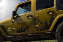 Mountain forest door decals graphics compatible with Jeep Wrangler JK