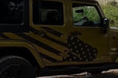 USA flag side decals graphics compatible with Jeep Wrangler JK