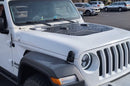 Topographic style hood graphics decals compatible with Wrangler JL