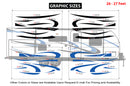 Replacement graphics decals for RVs Travel Trailer (kit RG15001)