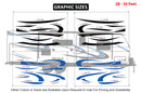 Replacement graphics decals for RVs Travel Trailer (kit RG15001)