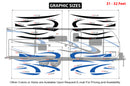Replacement graphics decals for RVs Travel Trailer (kit RG15001)