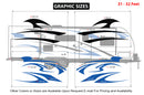 Replacement graphics decals for RVs Travel Trailer (kit RG15002)